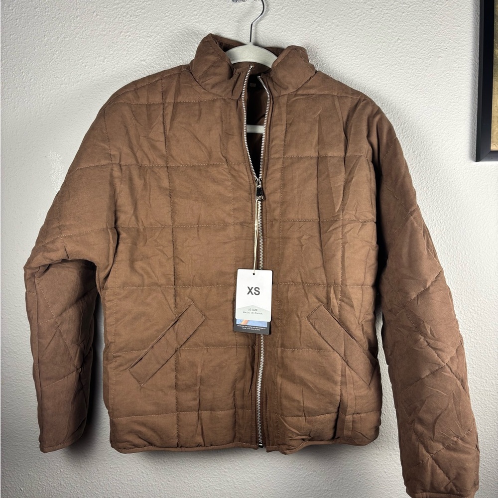 Brown Quilted Women’s Jacket